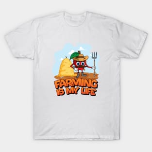 Farming is my life, apple farmer T-Shirt